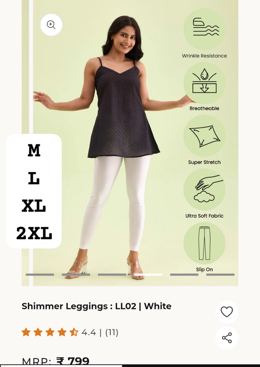 GoColors Shimmer Ankle Leggings